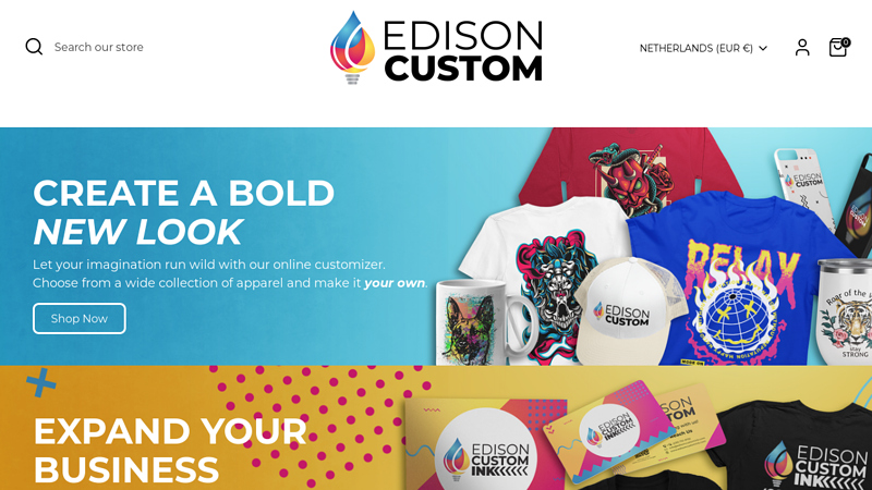 Edison Custom Ink custom t-shirts