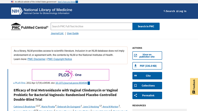 Efficacy of Oral Metronidazole with Vaginal Clindamycin or ...