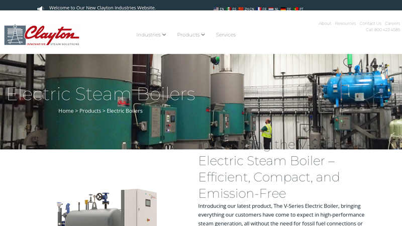 Electric Steam Boilers & Generators