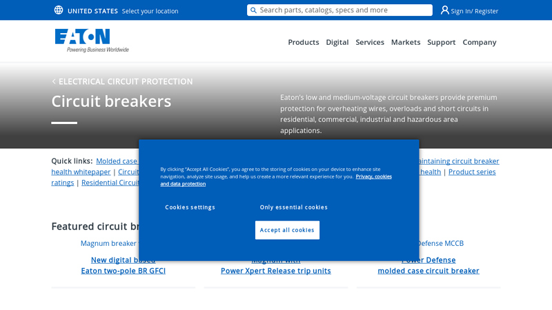 Electrical circuit breakers