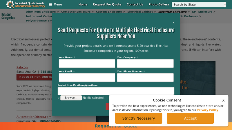 Electrical Enclosure Manufacturers