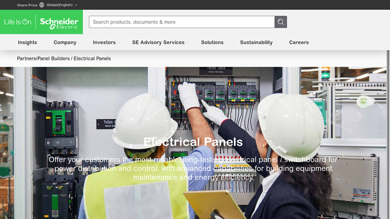 Electrical Panels and Switchboards for Panel Builders