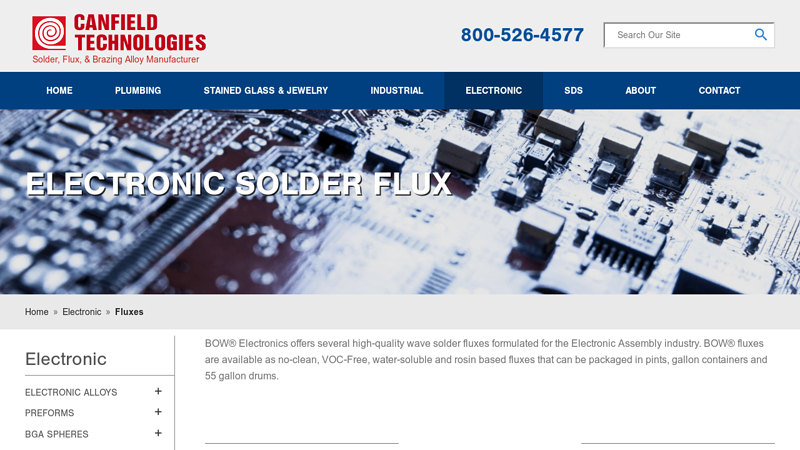 Electronic Solder Flux