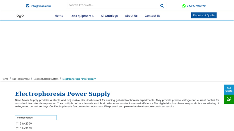 Electrophoresis Power Supply