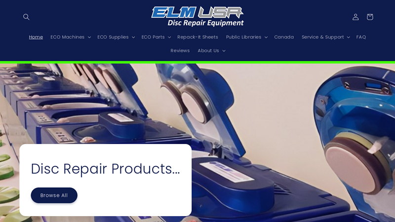 ELM USA: Disc Repair Machines