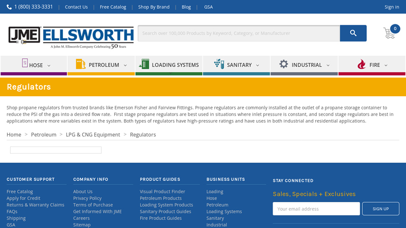 Emerson Fisher Natural Gas & Propane Regulators & Valves