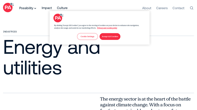 Energy industry consulting services