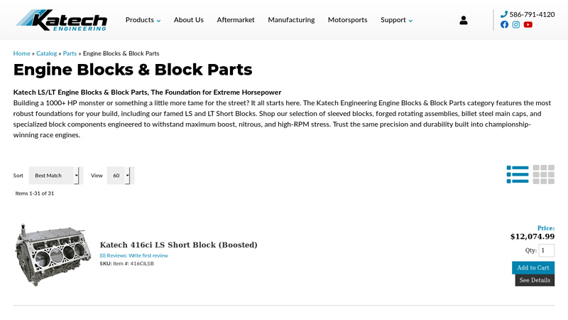 Engine Blocks & Block Parts