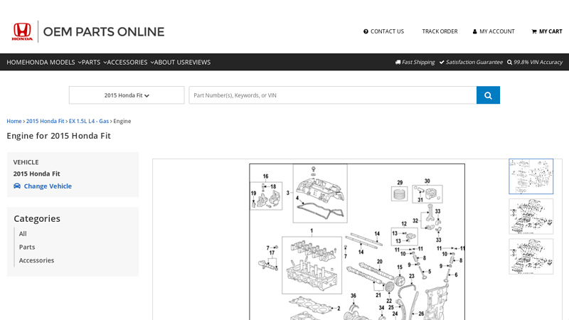Engine for 2015 Honda Fit