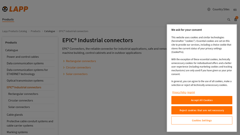 EPIC® Industrial connectors