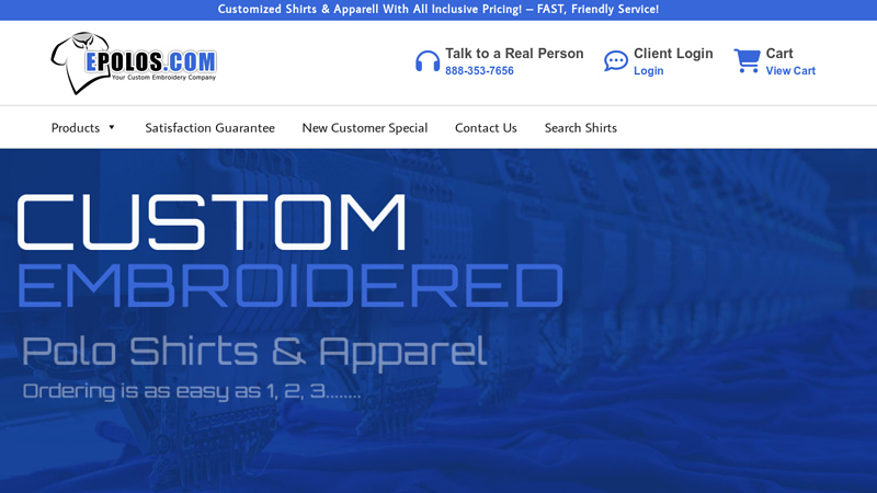 Epolos: Embroidered Polo Shirts custom t-shirts
