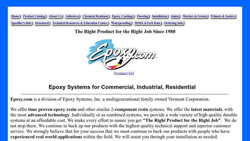 Epoxy.com Chemical Resistant Floors Coatings Bonding Resins ...