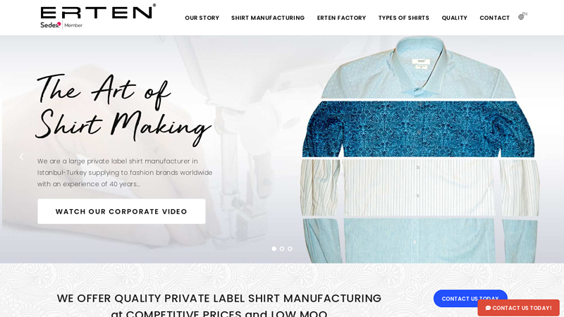 ERTEN - Private Label Shirt Manufacturing