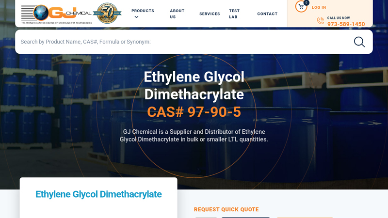 Ethylene Glycol Dimethacrylate Supplier and Distributor