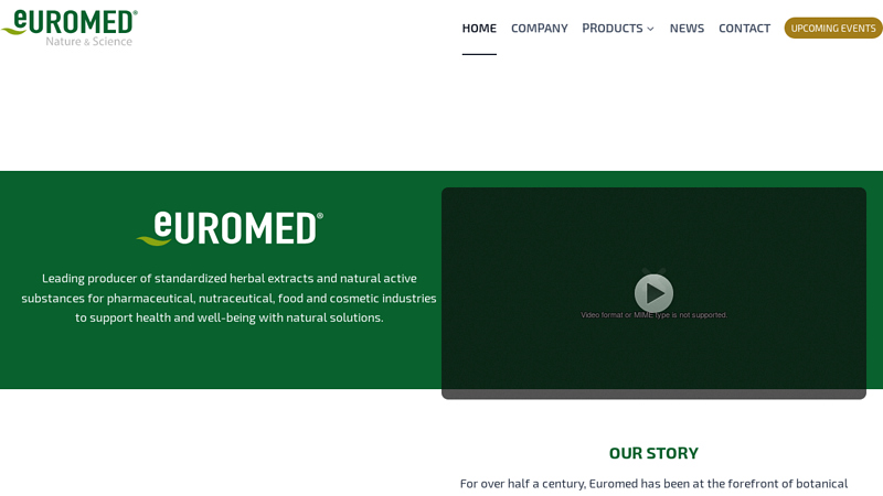 ▷ Euromed producer of herbal extracts for health with natural ...