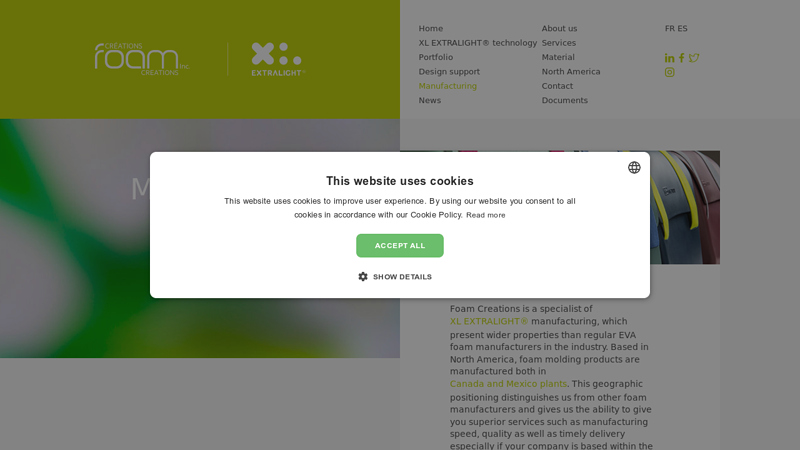 EVA foam molded manufacturer in North America