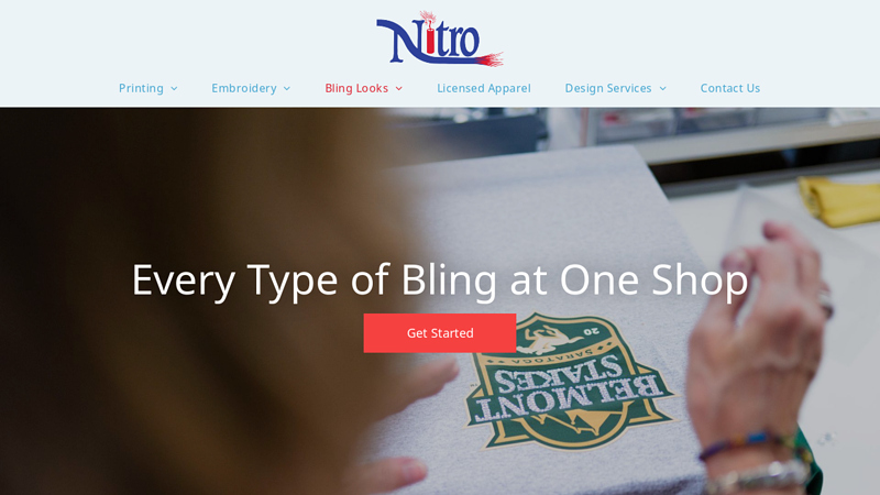 Every Type of Bling at One Shop custom t-shirts