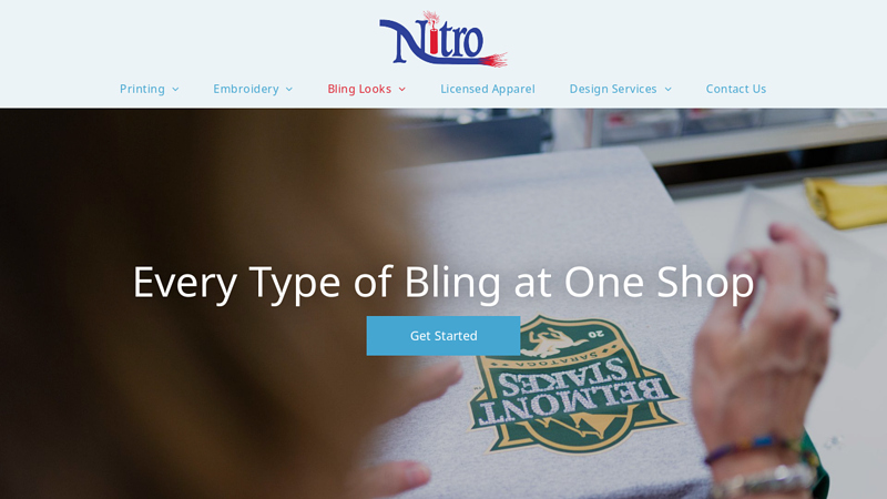 Every Type of Bling at One Shop custom t-shirts