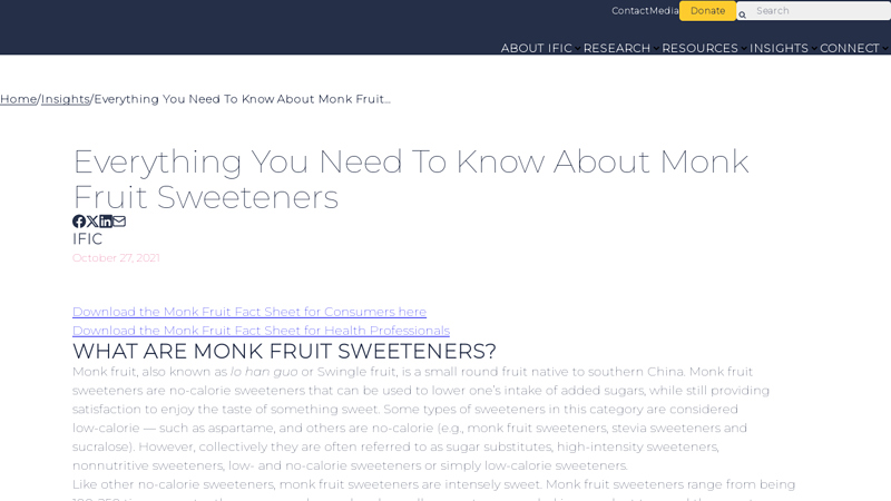 Everything You Need To Know About Monk Fruit Sweeteners