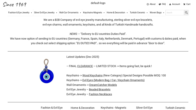 Evil Eye Jewelry, Evil Eye Ornaments, Turkish Evil Eye Manufacturing