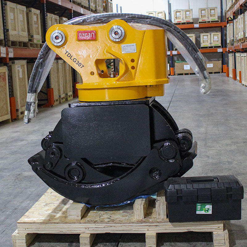 Excavator grapple attachments