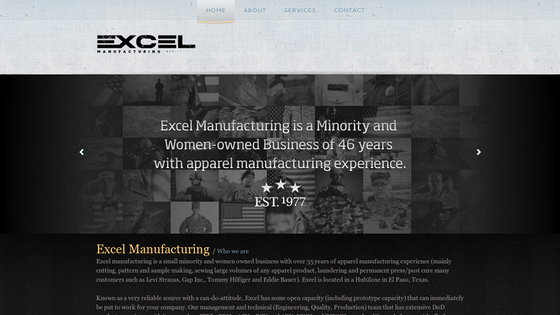 Excel Manufacturing: Military clothing Manufacturers & Suppliers