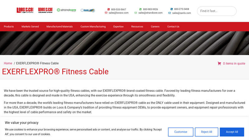 EXERFLEXPRO® Fitness Cables