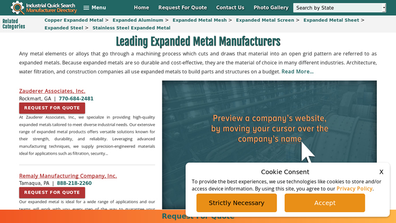 Expanded Metals Manufacturers