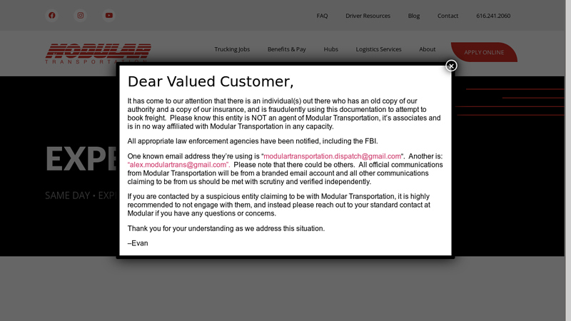 Expedited Commercial Trucking & Logistics