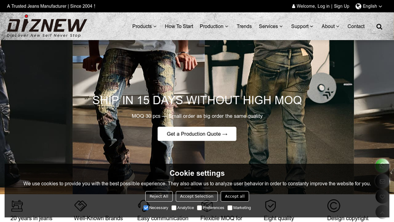 Expert Jeans Manufacturers for Brands or Startups