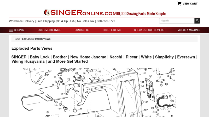 Exploded Parts Views