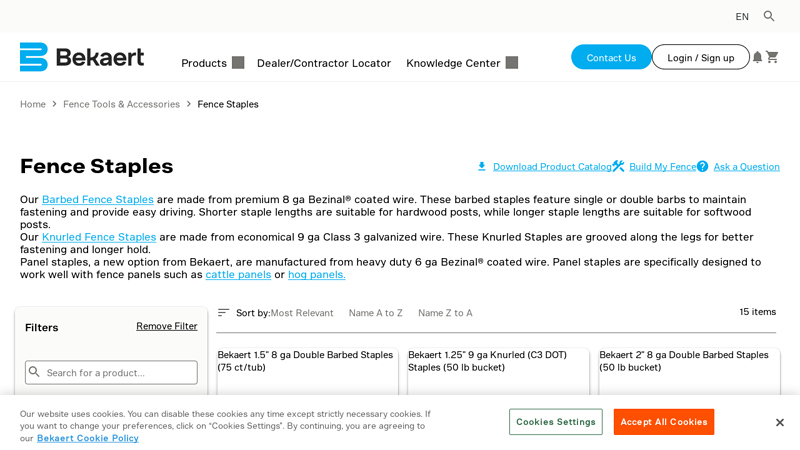 Explore our Wide Range of Premium Fence Staples