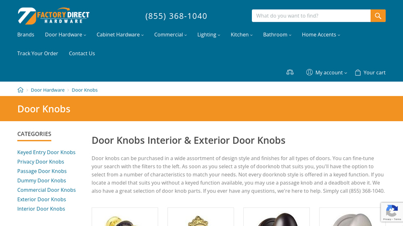 Exterior Door Knobs