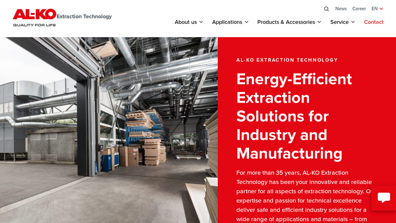 Extraction Technology & Filtration Systems for Industry