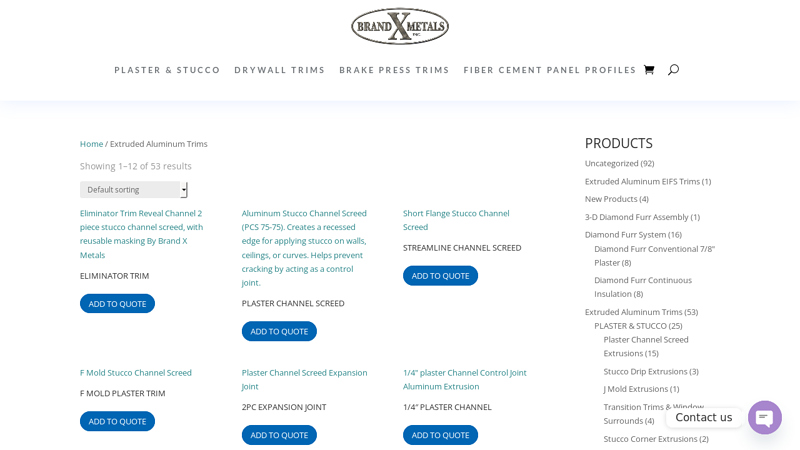 Extruded Aluminum Trims