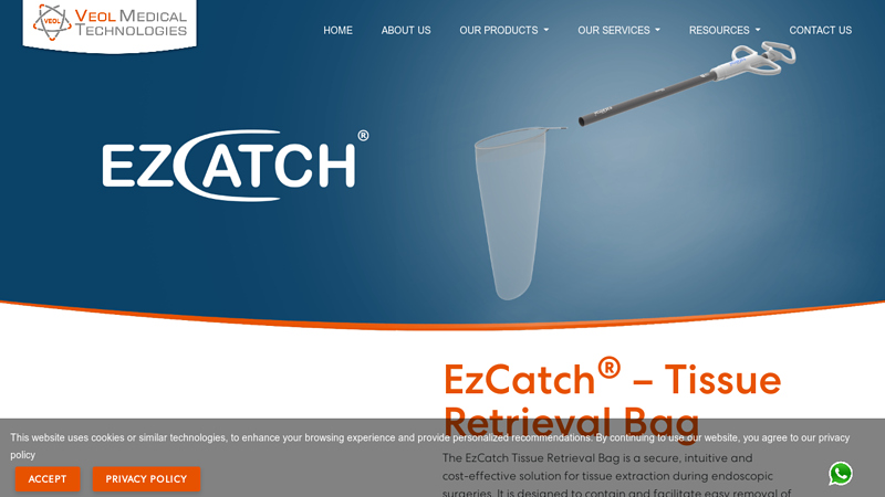 EzCatch ® – Tissue Retrieval Bag