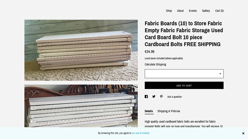 Fabric Boards (10) to Store Fabric Empty Fabric Fabric Storage ...