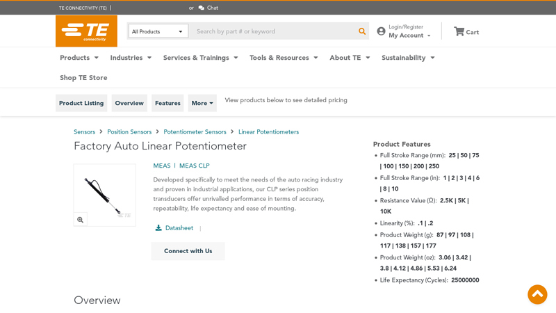 Factory Auto Linear Potentiometer