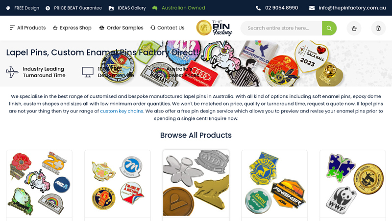 Factory Direct Lapel Pins, Enamel Pins & Custom Badges