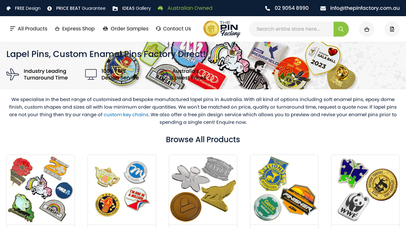 Factory Direct Lapel Pins, Enamel Pins & Custom Badges