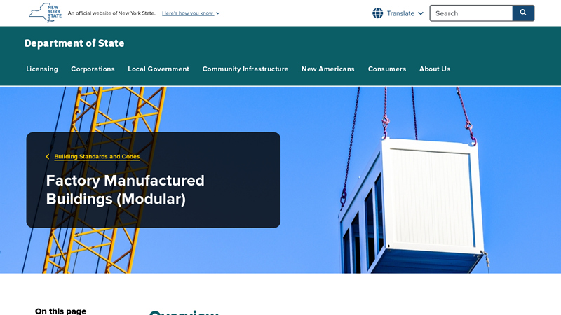 Factory Manufactured Buildings (Modular)