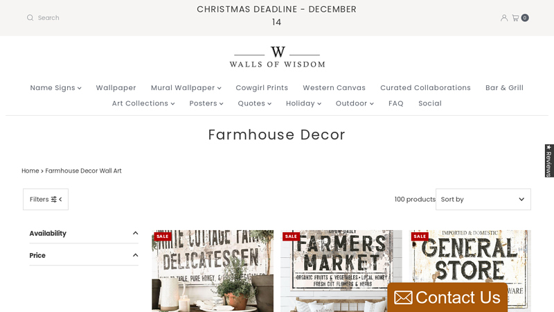 Farmhouse Decor Wall Art