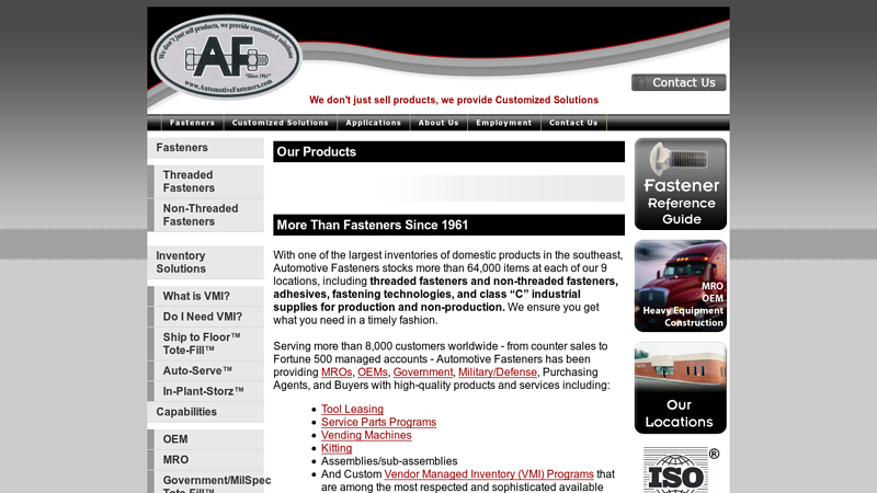 Fasteners, Industrial Supply