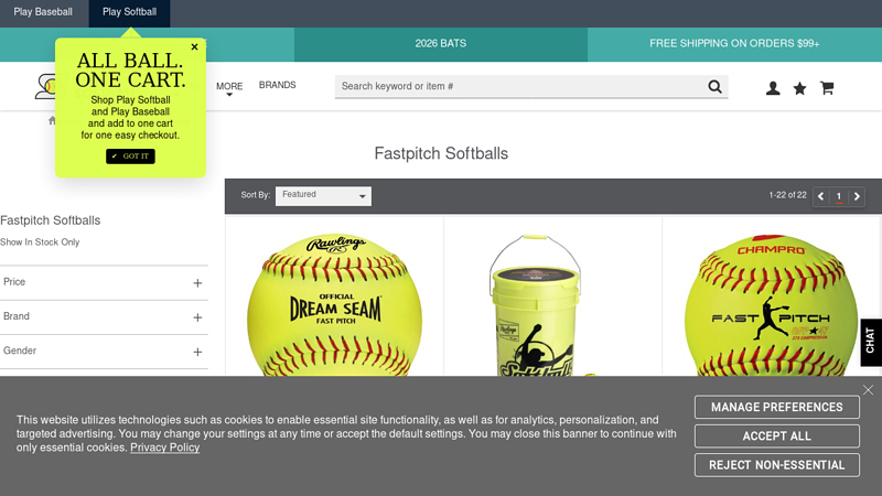 Fastpitch Softballs - Buy in Bulk & Buckets