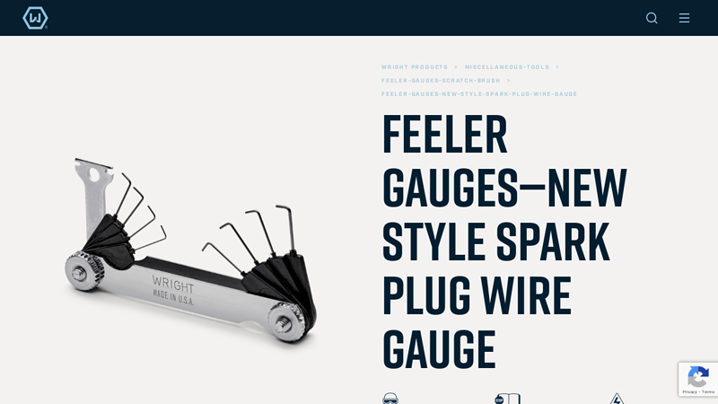 Feeler Gauges—New Style Spark Plug Wire Gauge