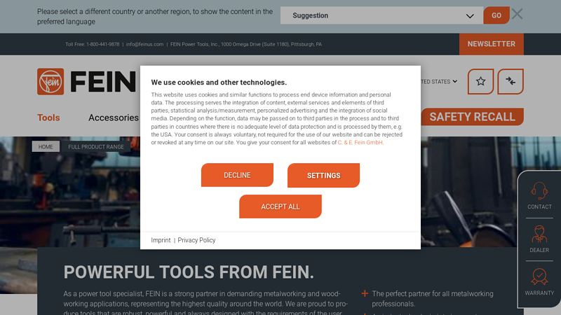 FEIN Power Tools, Inc.