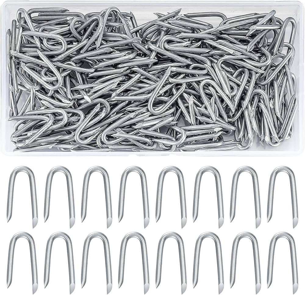 Fence Staples U Nail for Wire Mesh Fencing Fabrics Fixing