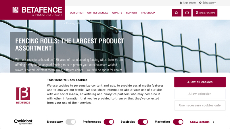 Fencing rolls: the largest product assortment