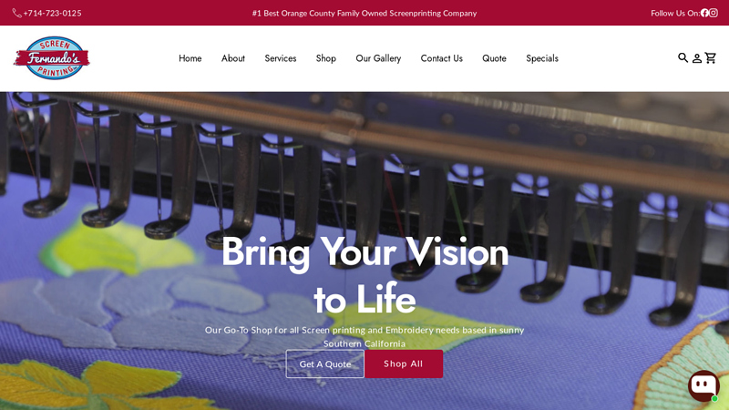 Fernando's Screen Printing custom t-shirts