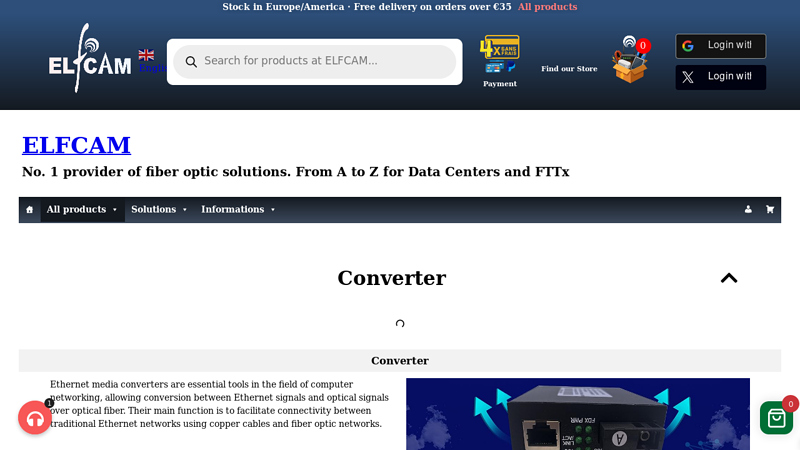 Fiber Optic Converter